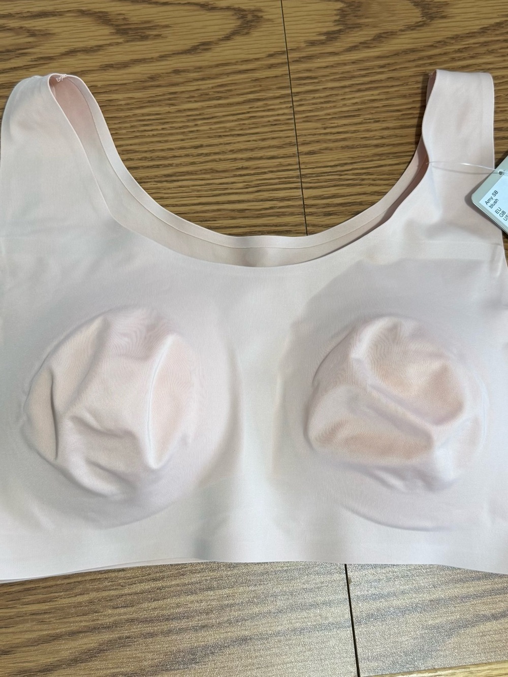 Amonea Soft Scoop Wireless Seamless Bralette Pink Blush Great Post Op Bra